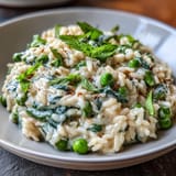 Spring Pea Mint Risotto