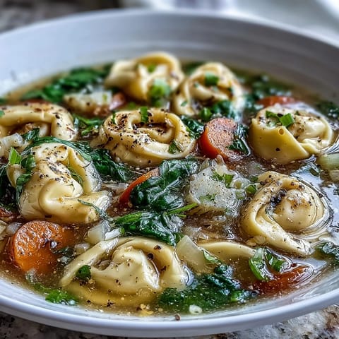 Easy Tortellini Soup Chicken Broth