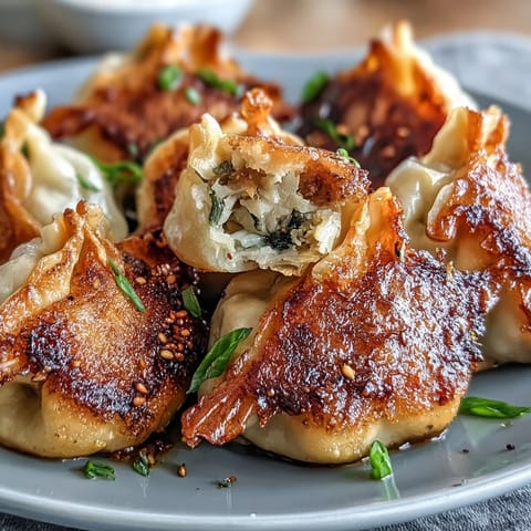 Serve these juicy Smash Dumplings with a soy-vinegar dipping sauce for a perfect appetizer.