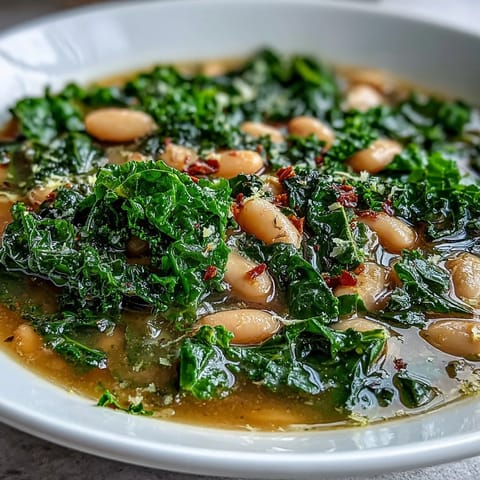 Kale White Bean Lemon Garlic