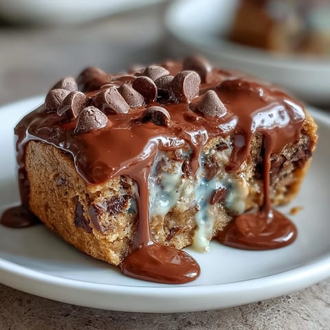 1. Chewy Cadbury Egg blondies with white chocolate drizzle, packed with colorful Mini Eggs and perfect for Easter dessert platters.  