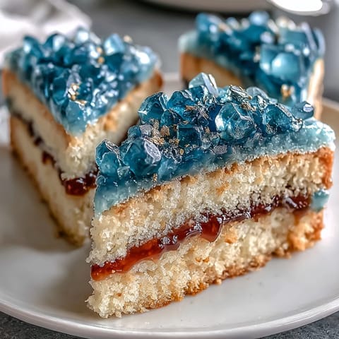 Graduation cake with teal and gold geode slice design, a dazzling centerpiece for celebration.