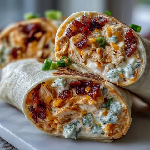 Buffalo Chicken Cream Cheese Pinwheel Wraps with creamy chicken filling and fresh veggies rolled in soft tortillas, perfect for party platters.