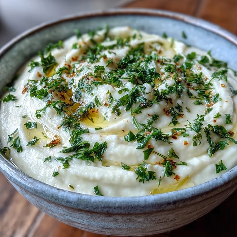 Warm Parsnip and Herb Soup garnished with dill and thyme, steam rising from the smooth, creamy vegetarian bowl.