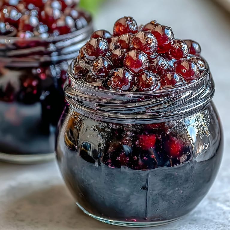 Close-up on a stemmed glass of chilled Blackcurrant Vodka Liqueur, its opaque, jammy purple liquid catching the light. A strip of lemon zest rests on the rim, suggesting a bright, citrusy garnish for this elegant, after-dinner digestif.