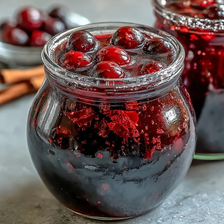 Brightly colored Black Currant Rum Liqueur in a rocks glass garnished with lemon zest twist.