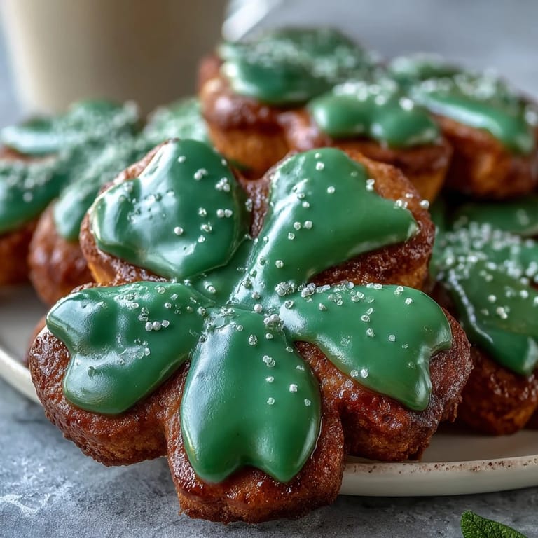 Adorable green-iced shamrock sugar cookies, a festive St. Patrick's Day treat that's fun to make and share.