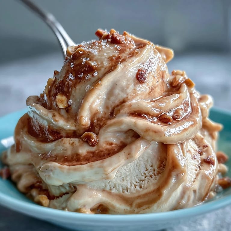 Easy four-ingredient peanut butter banana ice cream, blended to smooth perfection for a guilt-free treat.
