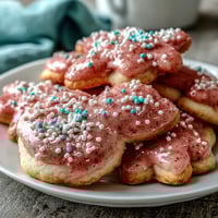 Beautiful Easter sugar cookies decorated with pastel royal icing in soft pink, yellow, and blue — perfect for spring celebrations and holiday gatherings.
