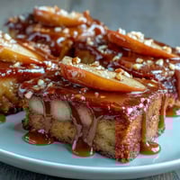 Caramel candy apple slices with crushed peanuts — crisp apples coated in gooey caramel and topped with crunchy peanuts for a sweet, salty treat.
