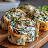 Turkey, Cheese & Spinach Tortilla Pinwheels: colorful spiral snacks with creamy filling and fresh spinach, perfect for parties or lunchboxes.